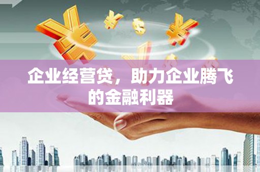 富民企业经营贷，助力企业腾飞的金融利器