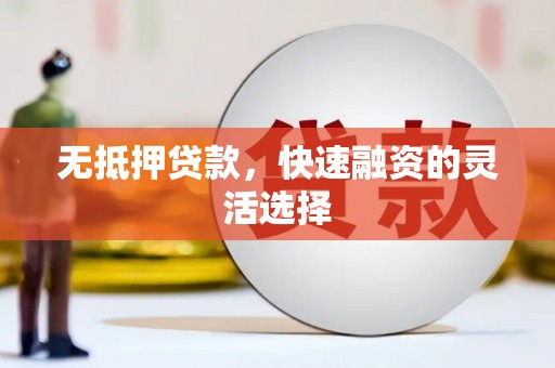 富民无抵押贷款，快速融资的灵活选择
