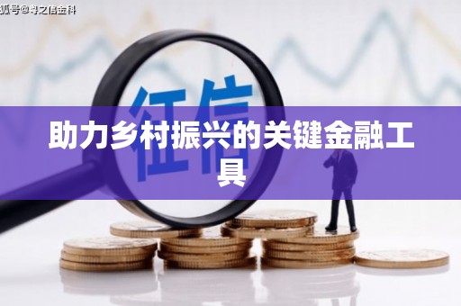 富民助力乡村振兴的关键金融工具
