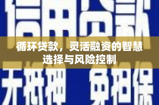 富民循环贷款，灵活融资的智慧选择与风险控制