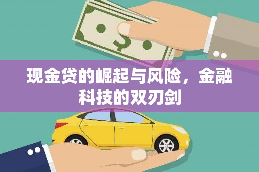 富民现金贷的崛起与风险，金融科技的双刃剑