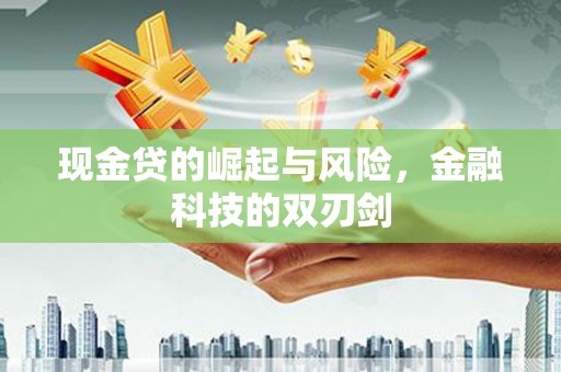 富民现金贷的崛起与风险，金融科技的双刃剑