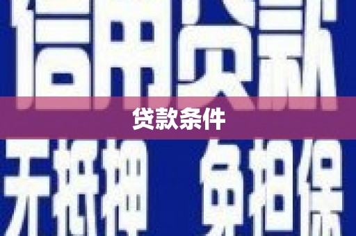 富民贷款条件