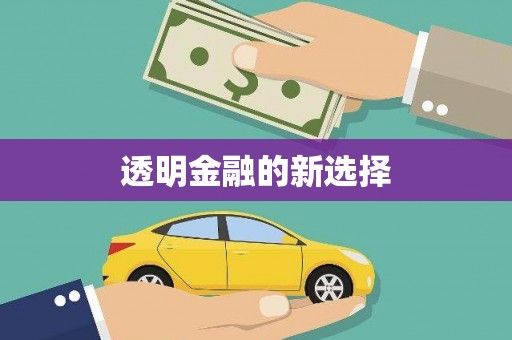 富民透明金融的新选择